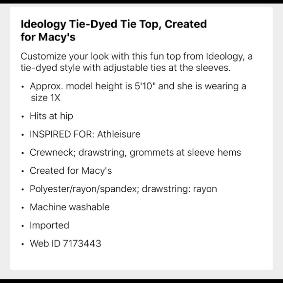 Ideology Tie dyed Tie Top Pink - Picture 7 of 7